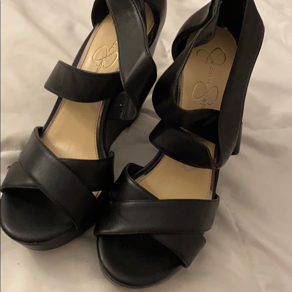 Black Jessica Simpson wedges